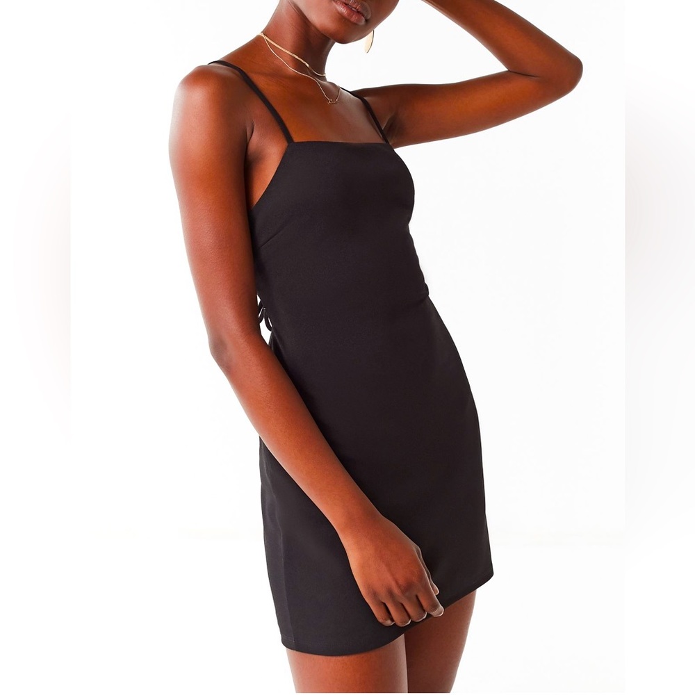 Urban outfitters Black back tie bodycon dress